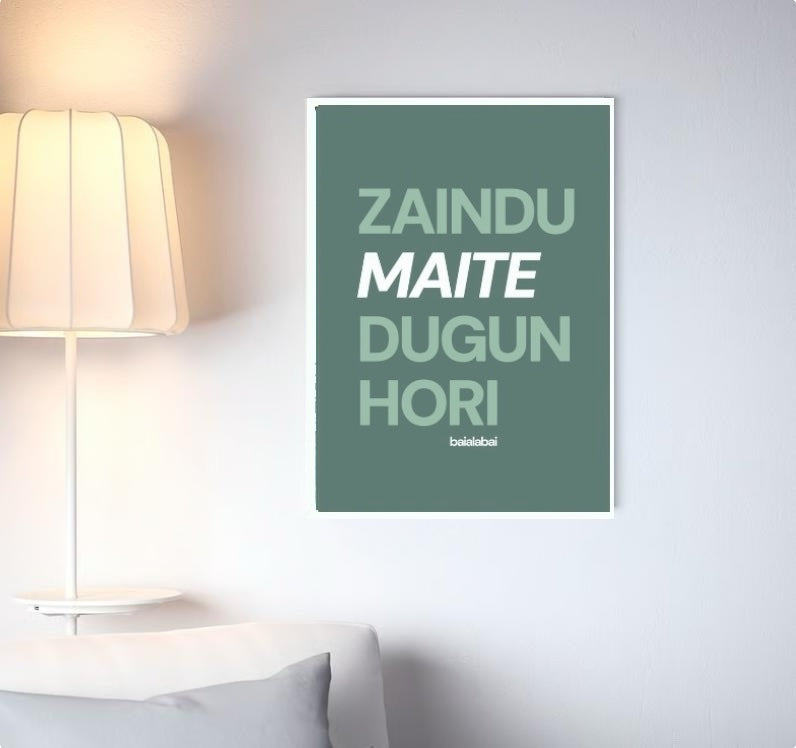 ZAINDU MAITE DUGUN HORI lamina